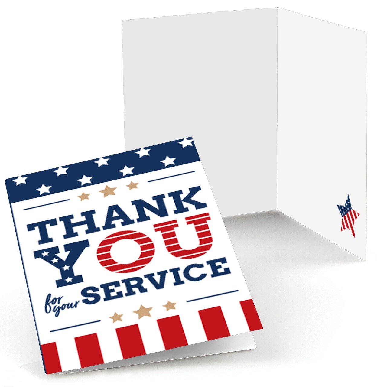 Big Dot of Happiness Happy Veterans Day - Patriotic Thank You Cards (8 count)